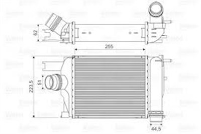 TURBO RADYATÖRÜ INTERCOOLER CLIO IV 12> CAPTUR 13> LOGAN II 12> SANDERO II 12> SYMBOL III 13> 0.9TCe 1.2TCe 1.5dCi