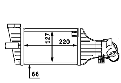 TURBO RADYATÖRÜ (INTERCOOLER) OPEL ZAFIRA A MPV 2.2 DTI 02-05 