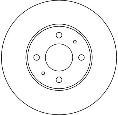 (Ü.K) FREN DİSKİ ÖN HAVA KANALLI, BOYALI, 4 BİJON, 257 MM NISSAN ALMERA I HB 2.0 GTİ 96-00, SUNNY III LB 2.0 İ 16V 90-95, SUNNY III HB 2.0 GTİ 16V 90-95 