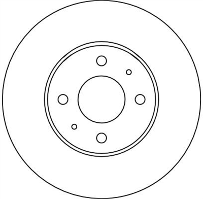 (Ü.K) FREN DİSKİ ÖN HAVA KANALLI, BOYALI, 4 BİJON, 257 MM NISSAN ALMERA I HB 2.0 GTİ 96-00, SUNNY III LB 2.0 İ 16V 90-95, SUNNY III HB 2.0 GTİ 16V 90-95 