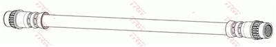 (Ü.K) FREN HORTUMU ARKA SOL PEUGEOT 206 HB 1.1 98-00, 1.1 İ 98-07, 1.4 İ 98-12, 1.6 İ 98-00, 1.9 D 98-01 