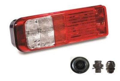 (x) MULTİ ÇEKİCİ STOP LAMBASI PETEKLİ SOKETLİ SOL LED PLAKALI FORD CARGO TİPİ 