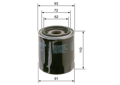 YAĞ FİLTRESİ HYUNDAI H100 2.5 TDIC 98-03, 2.6 D 99-04, 2.5 TCI 04-12, 2.5 TD 06=> 