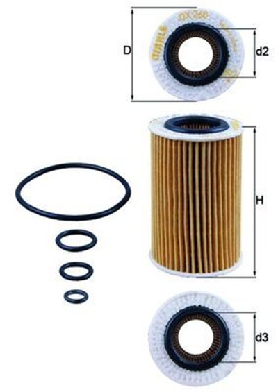 YAG FILTRESI MERCEDES SLK-CLASS M113 R171 55 AMG 04>11