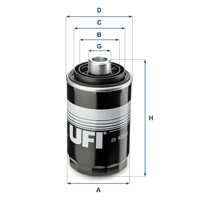 YAĞ FİLTRESİ VİDALI AUDI A3 1.8/2.0 04-12, SKODA OCTAVIA II 1.8/2.0 05-13, VW GOLF IV 1.8/2.0 09-13, JETTA IV 2.0 05-10, PASSAT 1.8/2.0 05-12, TRANSPORTER V 2.0 11-15 