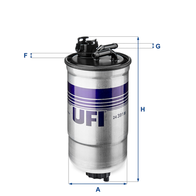 YAKIT FİLTRESİ AUDI A3 1.9 97-03, A4 1.9/2.0 04-08, A6 1.9 97-05, FIAT PUNTO 1.794-99, SEAT LEON 1.9 99-06, SKODA OCTAVIA 1.9 97-10, VW GOLF IV 1.9 00-04, PASSAT 1.9 96-00