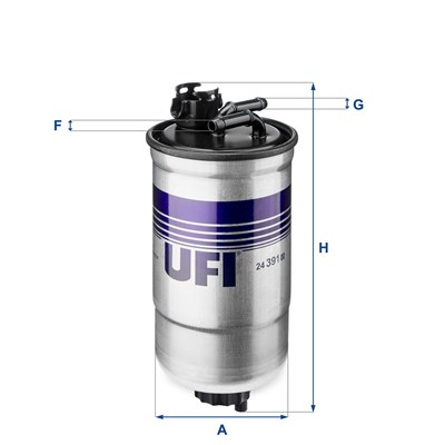YAKIT FİLTRESİ AUDI A3 1.9 97-03, A4 1.9/2.0 04-08, A6 1.9 97-05, FIAT PUNTO 1.794-99, SEAT LEON 1.9 99-06, SKODA OCTAVIA 1.9 97-10, VW GOLF IV 1.9 00-04, PASSAT 1.9 96-00