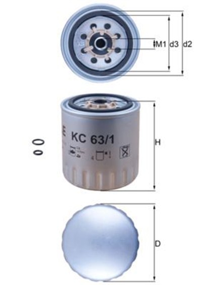 YAKIT FILTRESI MERCEDES OM601 W201 W202 W124 W210 W461 W638 B901>B904