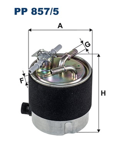 YAKIT FİLTRESİ NISSAN QASHQAI / QASHQAI +2 I 1.5-2.0 DCİ 07-13 