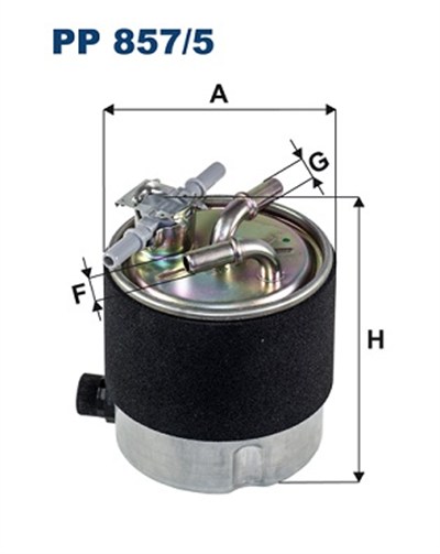 YAKIT FİLTRESİ NISSAN QASHQAI / QASHQAI +2 I 1.5-2.0 DCİ 07-13 