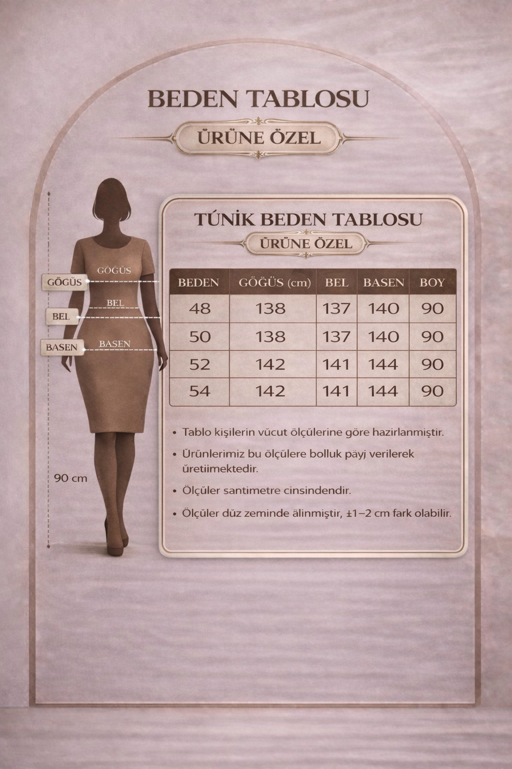 Büyük Beden İki İplik Tunik Mavi