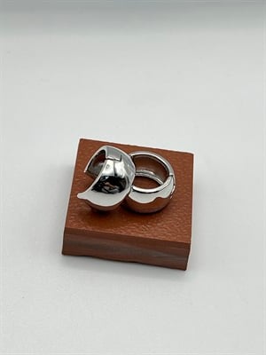 Kalın Halka Küpe (Silver)