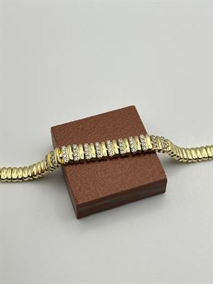 Xuping 14K Gold Kuyumcu Model Taşlı  Vip Bileklik (17+2)