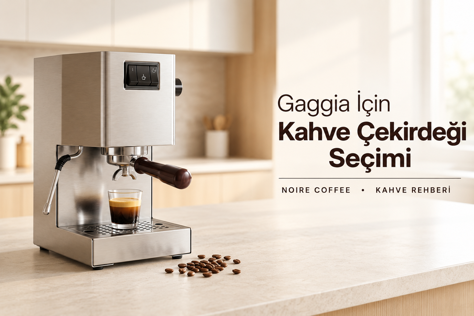 Gaggia espresso makineleri için kahve çekirdeği seçim rehberi