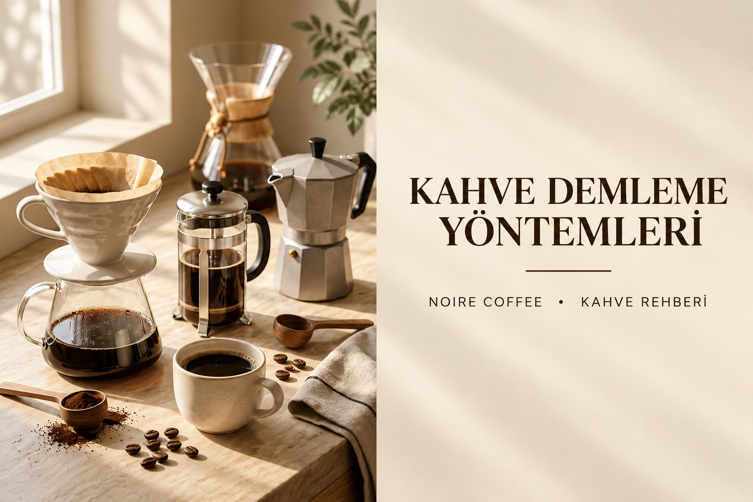 Farklı kahve demleme yöntemleri ve kahve ekipmanları