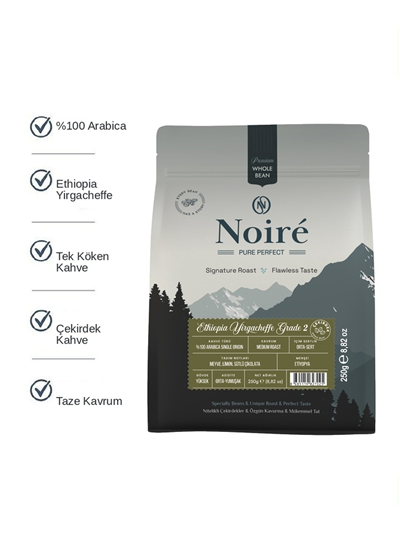

Ethiopia Yirgacheffe Grade 2 %100 Arabica Single Origin Çekirdek Kahve 250 g