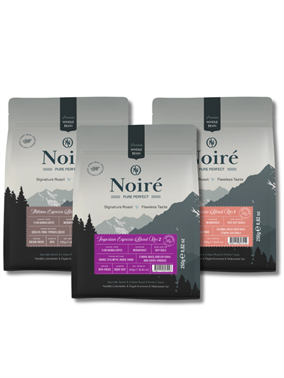 

Noire 3'lü Espresso Tanışma Seti - Premium %100 Arabica Üçüncü Nesil Kahve Paketi
