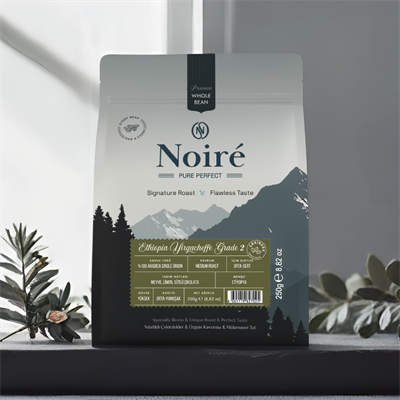 Noire Ethiopia Yirgacheffe Grade 2 250g %100 Arabica Single Origin 