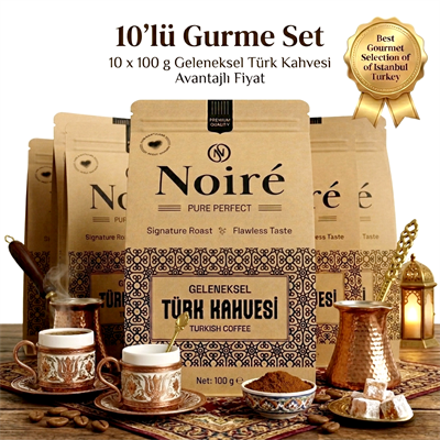 Noire Geleneksel Türk Kahvesi %100 Arabica 10x100g Avantajlı Set 