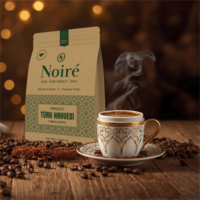 Noire Gurme Türk Kahvesi 3x250g – Kakuleli, Damla Sakızlı ve Tarçınlı Aromalar