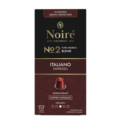Noire Italiano Espresso Nespresso Uyumlu Alüminyum Kapsül - 10 Adet