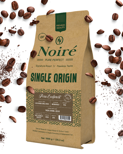 Noire Peru Ecoforest 1000g %100 Arabica Single Origin 
