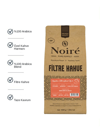 

Signature Filter №1 %100 Arabica Filtre Kahve Çekirdeği 1 kg 