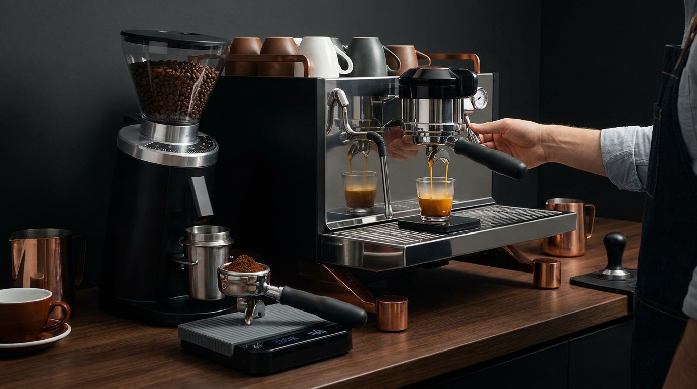 Espresso ayarı için öğütme doz süre ve espresso oranı
