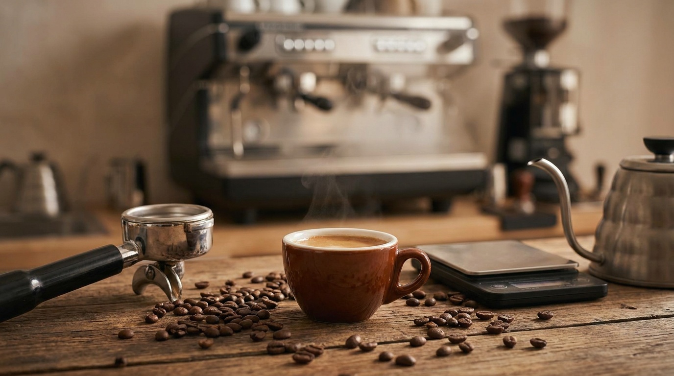 İyi espresso değerlendirmesinde crema gövde aroma asidite ve bitiş