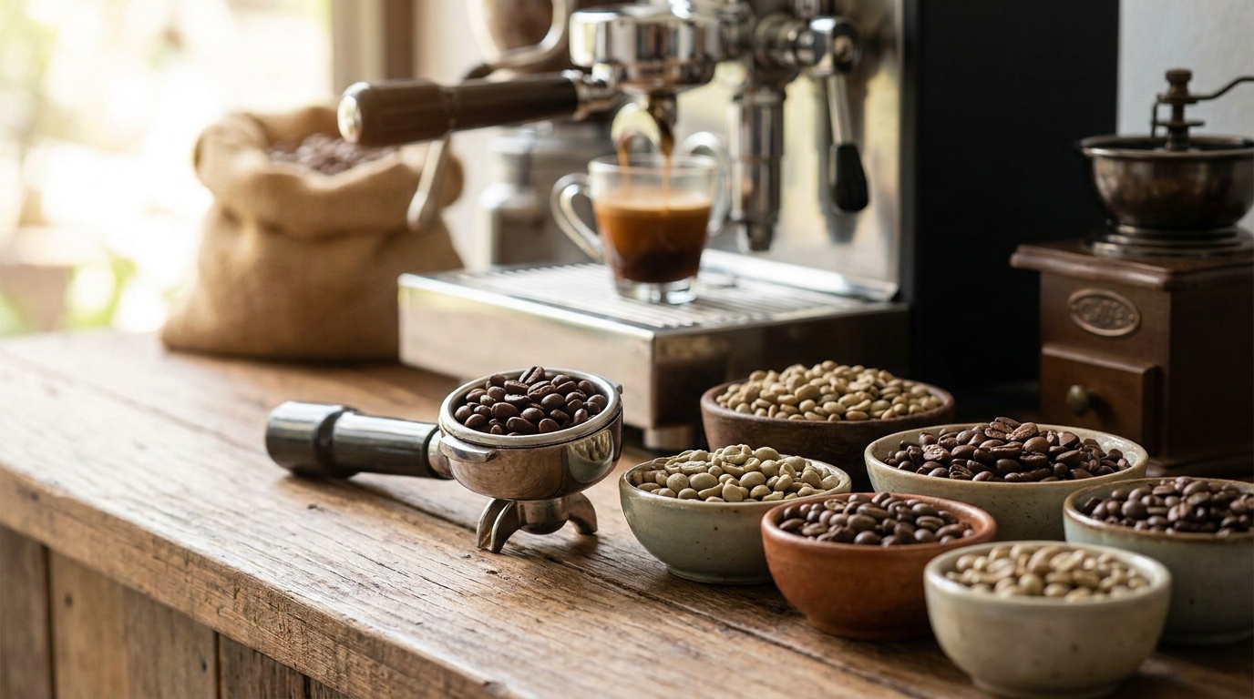 Espresso için kahve çekirdeği seçimi