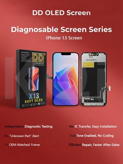 DD iPhone 13 SOFT-OLED Diagnostic Ekran