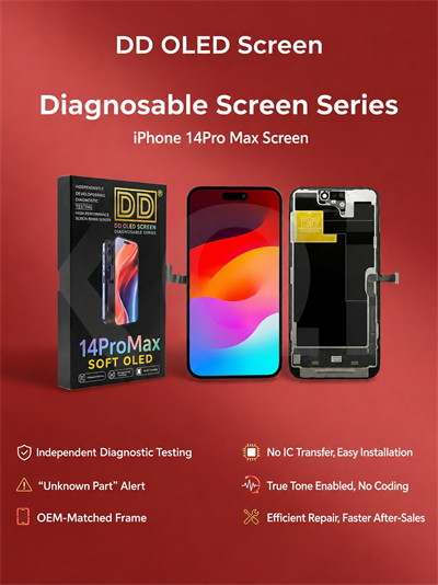 DD iPhone 14 Pro Max SOFT-OLED Diagnostic Ekran