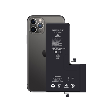 iPhone 11 Pro Max Uyumlu Güçlendirilmiş Yüksek Kapasite Batarya - 3969 mAh