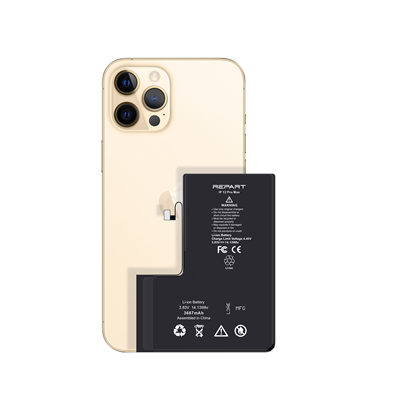 iPhone 12 Pro Max Uyumlu Güçlendirilmiş Yüksek Kapasite Batarya - 3687 mAh