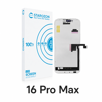 STAROZON iPhone 16 Pro Max SOFT-OLED Flex'li Sensörlü Diagnostic Ekran