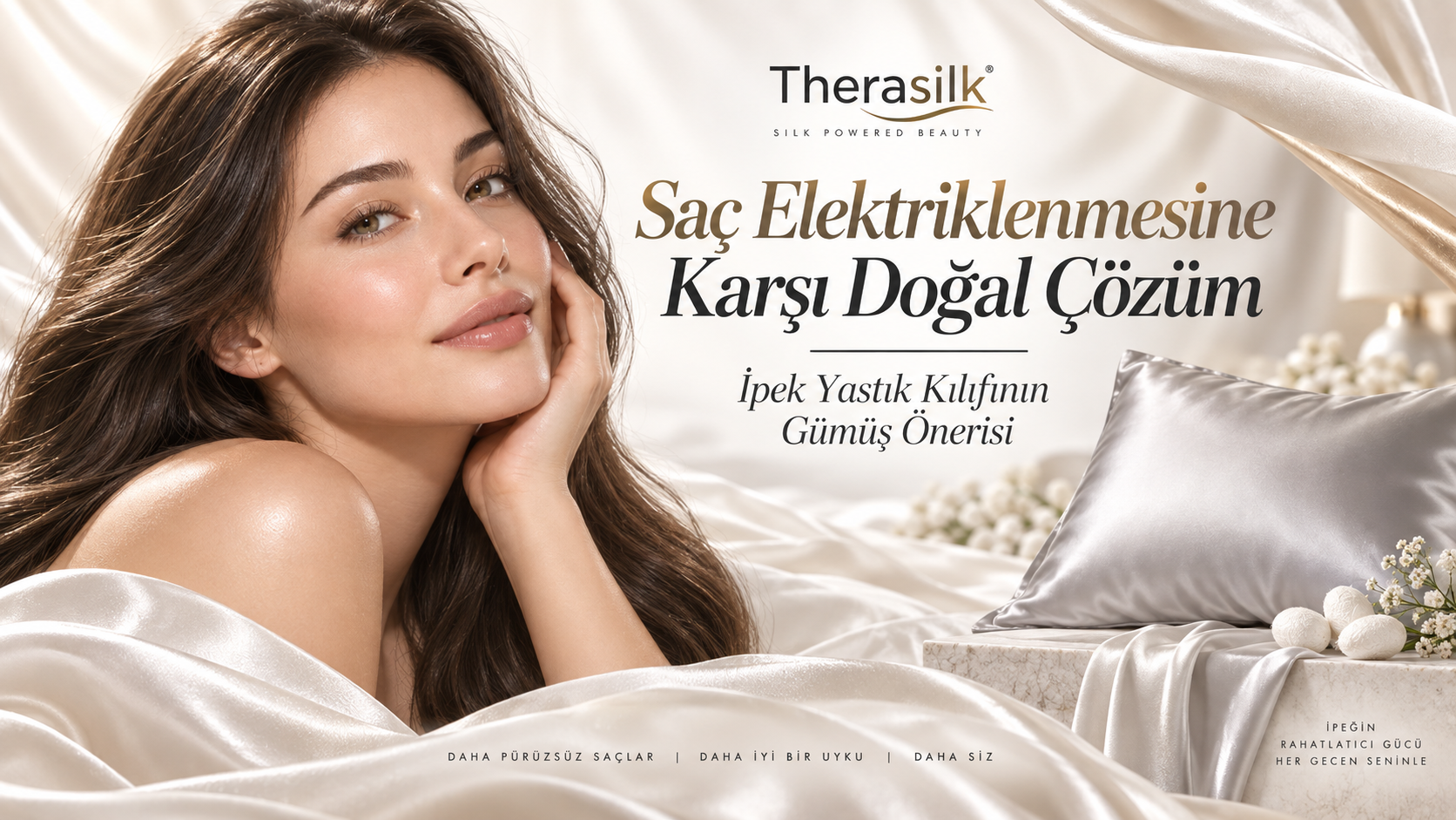 Saç Elektriklenmesine Karşı Doğal Çözüm: İpek Yastık Kılıfının Gümüş Önerisi