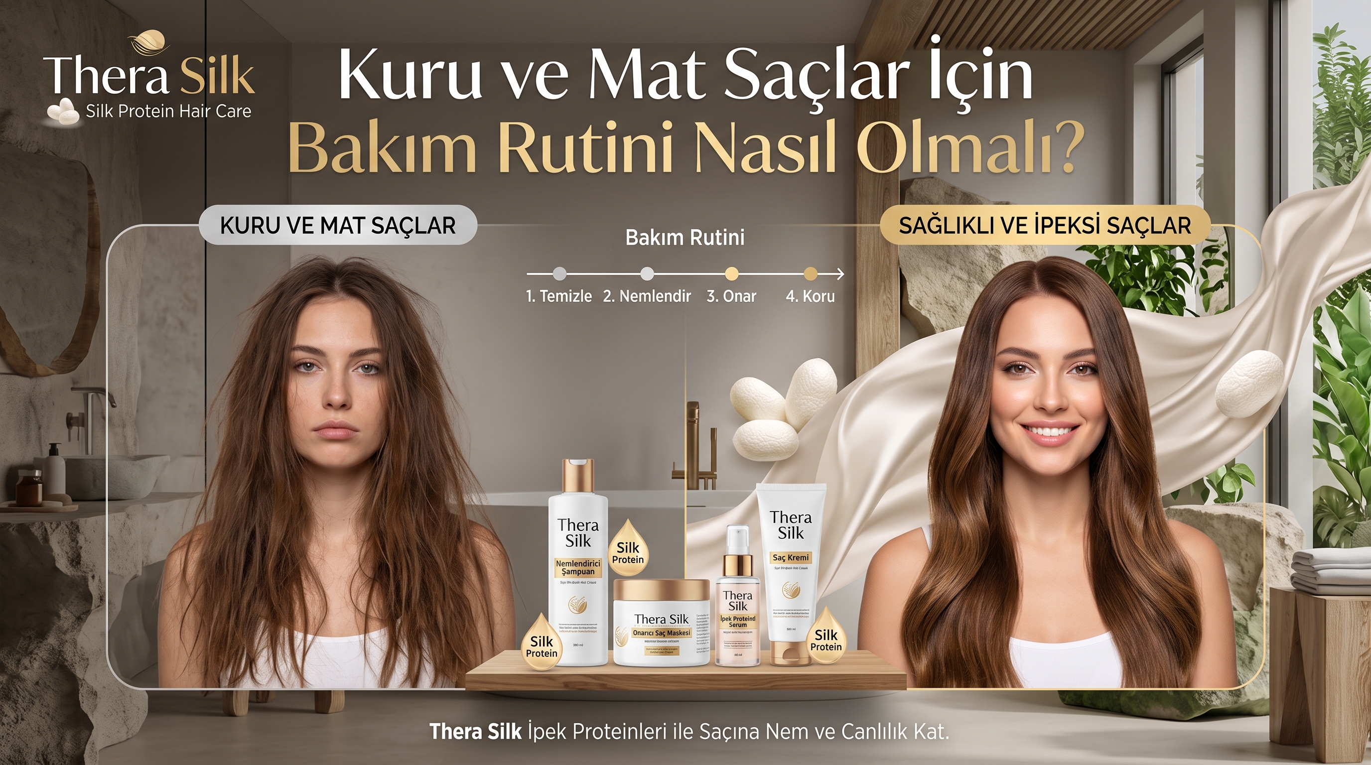 Kuru ve Mat Saçlar İçin Bakım Rutini Nasıl Olmalı?
