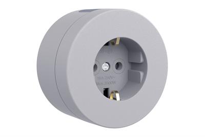 xONE IP54 SIVA ÜSTÜ GRİ TOPRAKLI PRİZ