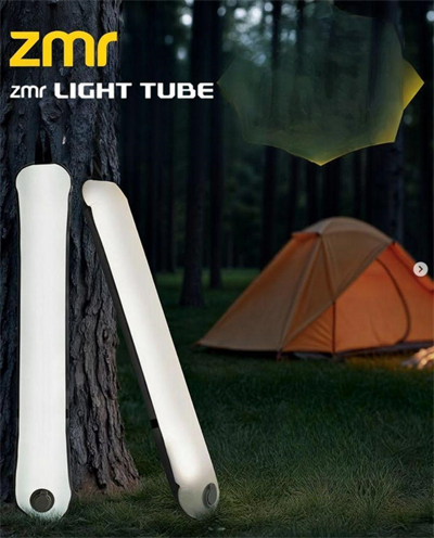 Zmr Light Tube Usb Ve Güneş Enerjisi İle Şarj Edilebilir Katlanabilir Şişirilebilir Led Aydınlatma