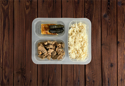 Et Kavurma Pilav Yaprak Sarma Börek Menü