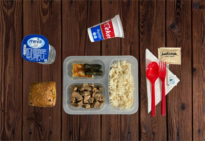 Et Kavurma Pilav Yaprak Sarma Börek Menü