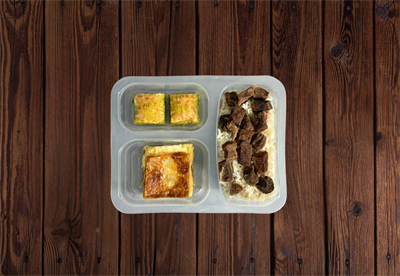 Pilav Üstü Et Kavurma Baklava Menü 