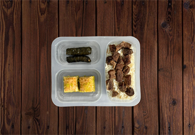 Pilav Üstü Et Kavurma Zeytinyağlı Sarma Baklava Menü 