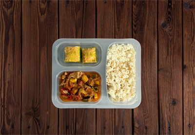 Tas Kebabı Pilav Baklavalı Menü 