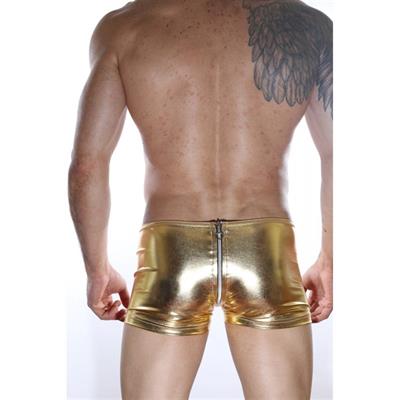 Erkek Sarı Renkli Fantezi Giyim Arkası Fermuarlı Boxer HF012111 