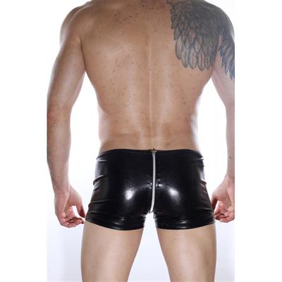 Erkek Siyah Renkli Fantezi Giyim Arkası Fermuarlı Boxer HF012110 