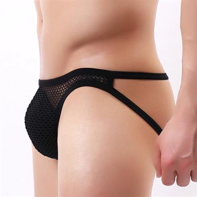 Siyah Fileli Giyim Erkek Jockstrap HF10130 