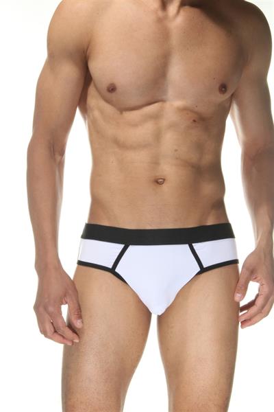Erkek Beyaz Fantezi Giyim Jockstrap HF102124 
