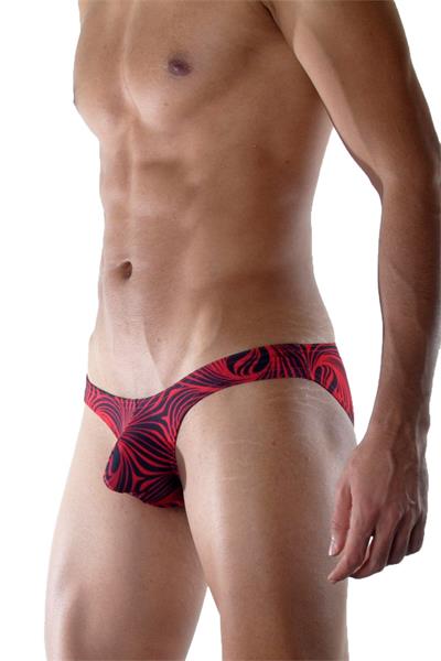 Erkek Kırmızı Fantezi Giyim Desenli Slip HF021806 