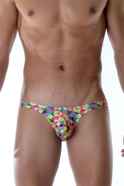 Erkek Çok Renkli Fantezi Giyim Geometrik Desenli Slip HF111818 